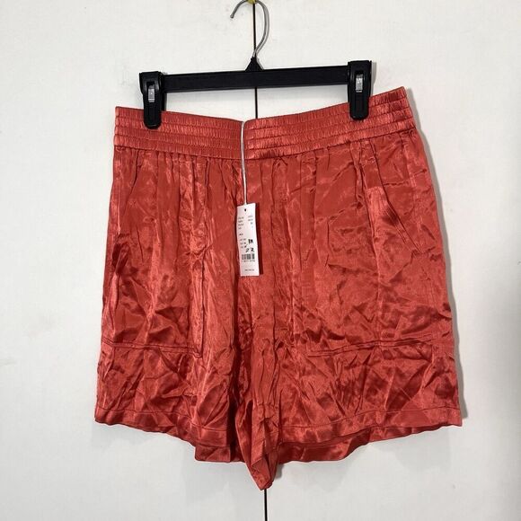 Closed Pants - Closed Shorts Women’s Large‎ Satin Coral Vacation Comfort Pull On